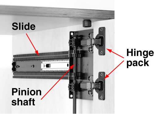 Knape & Vogt Inset Hge 1-Pr Self Close 3/4 Door