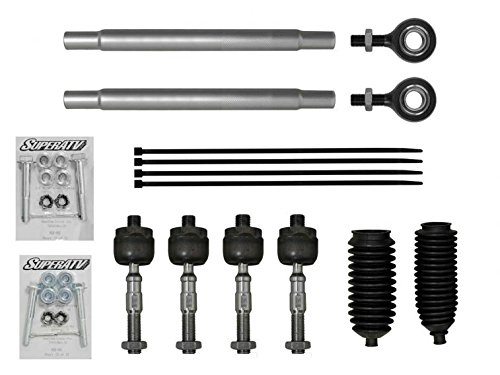 SuperATV Heavy Duty Tie Rod Kit for 2011-2020 Can-Am Commander 800/1000- Complete Assembly with Ends