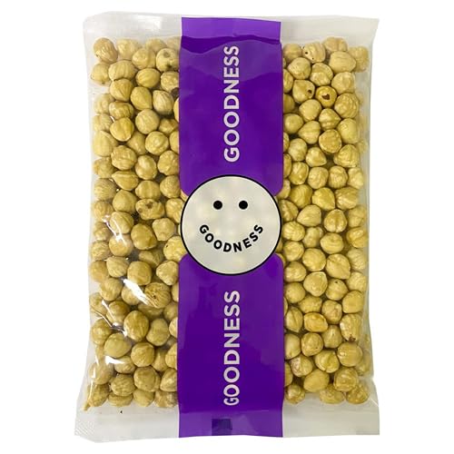 GOODNESS UAE Blanched Hazelnuts | Hazelnuts Raw & Blanched | Whole | All Natural (200 GRAM)