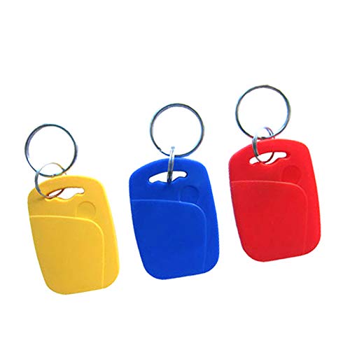 RubikMagic RFID Tags/Keys FOB ID-125Khz + 13.56Mhz IC Type-A (Dual Chip) Both Writeable Compatible with Mifare HID Honeywell and Others (3 Pieces)