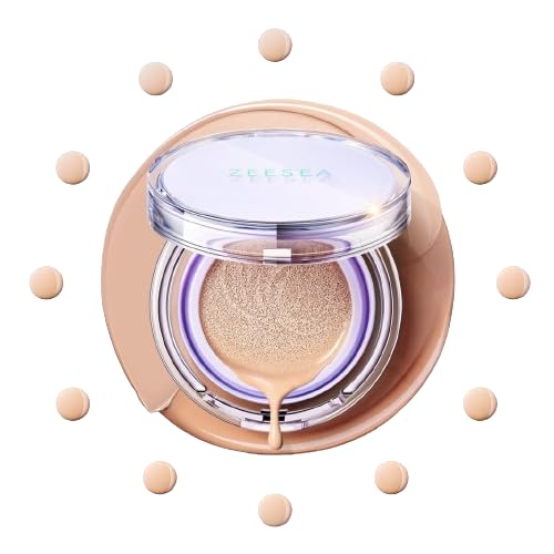 ZEESEA Cupid BB Cushion - Creamy Moisturizing Cushion Foundation for Flawless Coverage | (N01, Concealer Type W01)