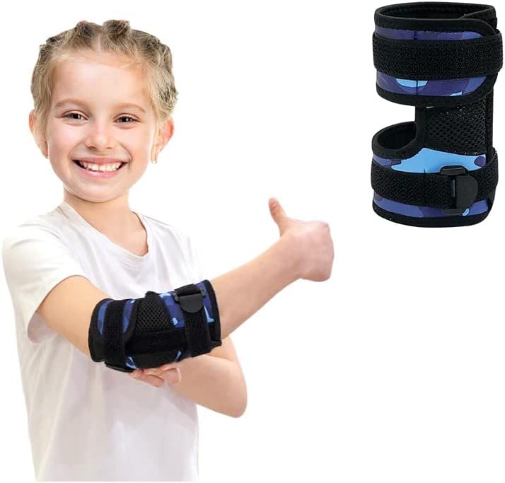 Thumb Sucking Stop for Kids Finger Nail Biting Prevention Hand Stop Sucking Guard for Toddlers Biting Treatment Kids Elbow Immobilizer Brace Thumb Sucker Stopper (1PCS) (blue)