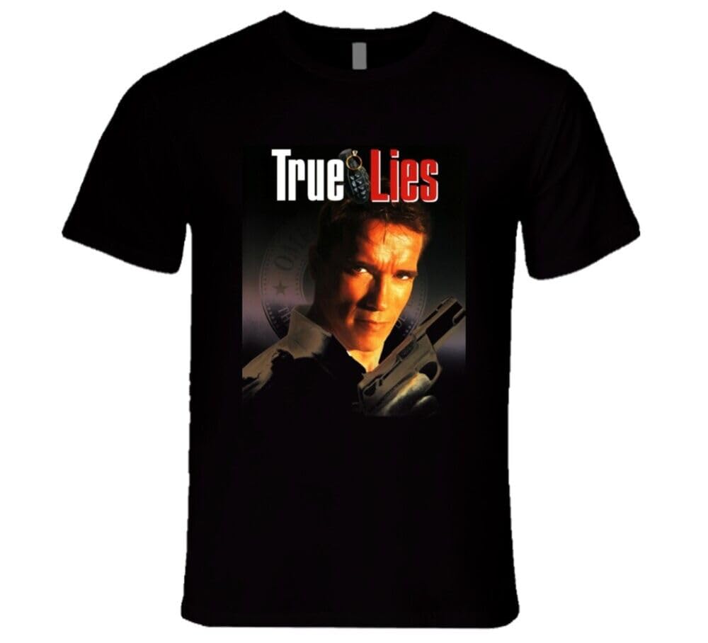 LIANGSHUANG True Lies Schwarzenegger 90's Retro Actino Movie T Shirt