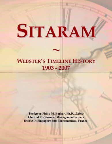 Sitaram: Webster's Timeline History, 1903 - 2007