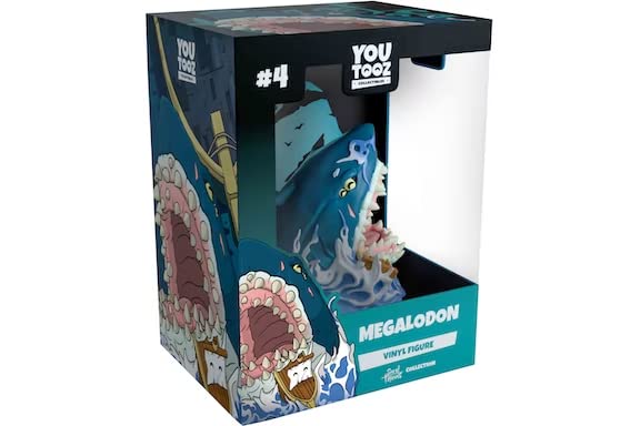 YouTooz Megalodon 3.2" inch Vinyl Figure, Collectible Megalodon Shark Figure Sea of Thieves Collection