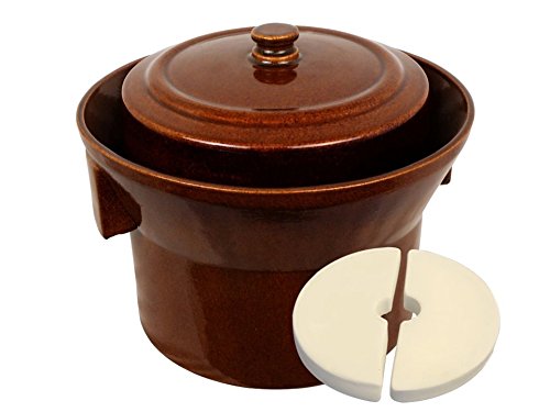 5 L (1.3 Gal) K&K Keramik German Made Fermenting Crock Pot Kerazo FORM_1