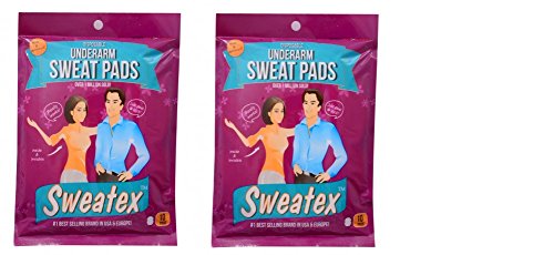 SWEATEX Disposable Underarm Pads Armpit Sweat Pads Perspiration Pads Shield Absorbing Anti Perspiration (Combo of 2 Packs Contains 20 Pads)