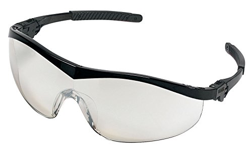 CrewsCrews ST119 Storm Spectacles, Black Frame, Indoor/Outdoor Clear Mirror Lens, Universal