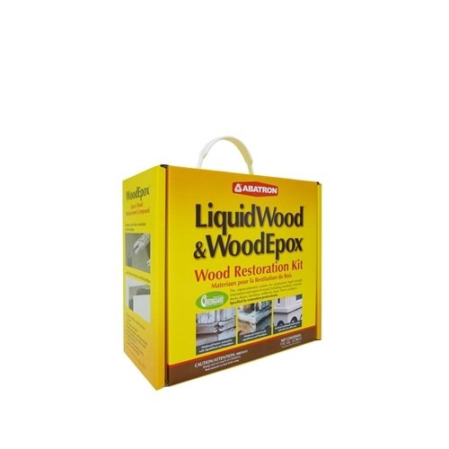 AbatronWood Restoration Kit - 4 Quart - Includes LiquidWood Epoxy Resin Wood Hardener and WoodEpox Wood FIller