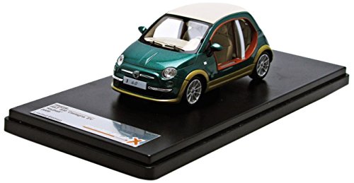 PremiumX 1:43 Scale Fiat 500 Castagna EV Kadhafi 2009" Model Car (Green)