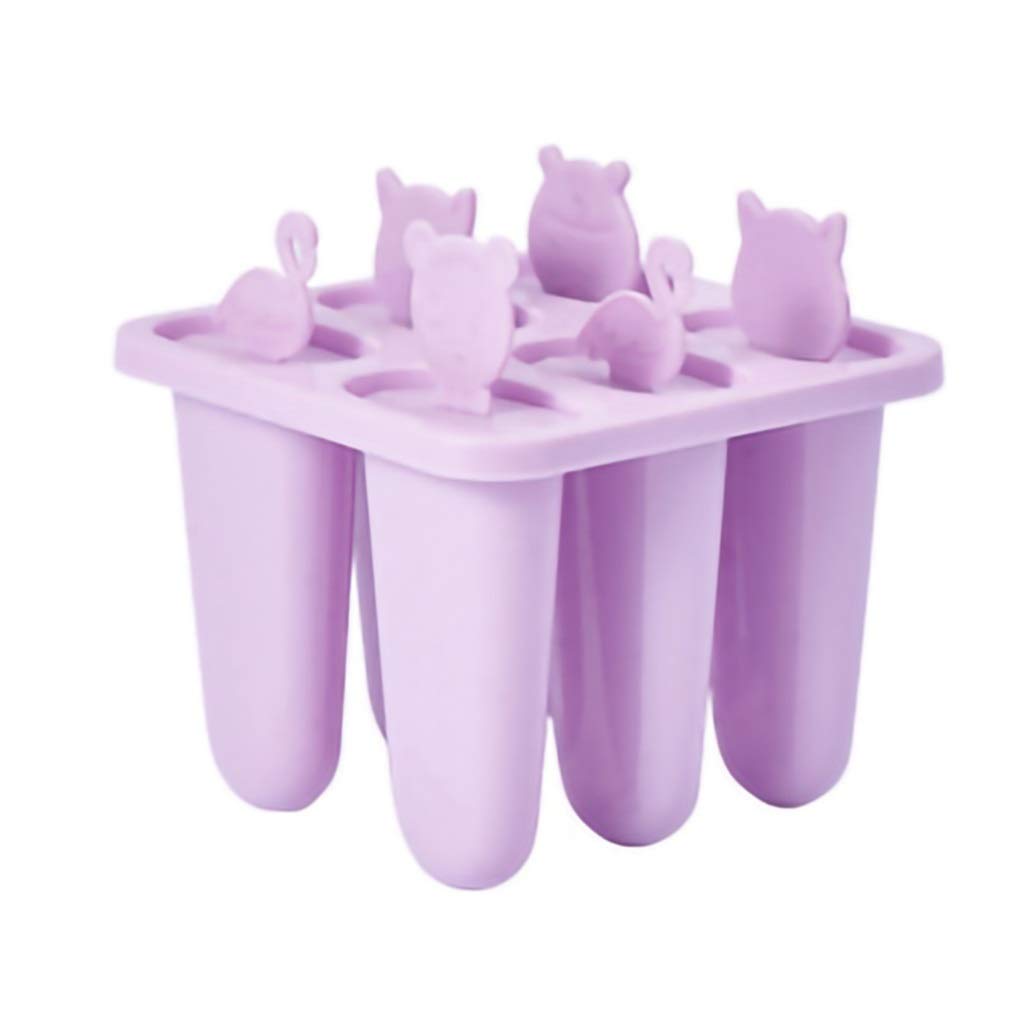 HFDXG Ice Cube Trays Cold Drink Homemade Popsicle Ice Cream Mold Environmental Protection PP Material Durable Ice Tray Reusable (Color : Purple, Size : 15.5×15.5×15.5CM)