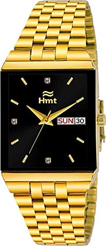 hamtWatch Day Date Display Analog Watch for Men - HT-GSQ004-BLK-CH, Black, Analog Watch