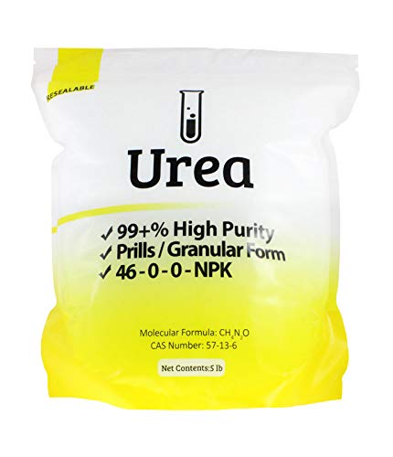 Duda Energy urea5f Urea 99+% Pure Commercial Grade 46-0-0 Granular/Prilled Fertilizer Aqua Regia, 5 lb.