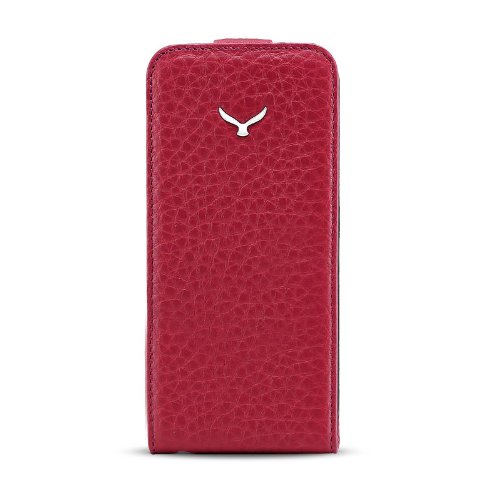 MAPi Altos Style-Leather Wallet Flip Case for iPhone 5/5s, Raspberry