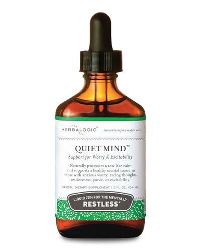 Herbalogic - Quiet Mind Liquid Herb Drops - Non-Sedating, Promotes