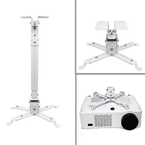 Skybright Projector Ceiling Mount or Wall Mount kit 2ft. Adjustable with -/+15° Tilting White - Weight Capacity : 25 Kgs