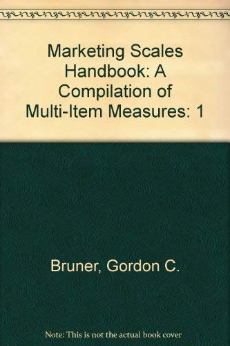 Marketing Scales Handbook: A Compilation of Multi-Item Measures: 1