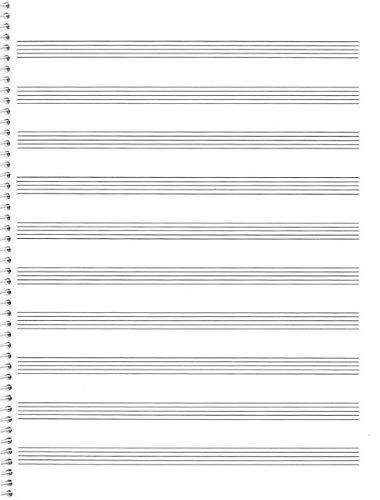 Passantino Music Papers: No. 74, 10 Stave, Size 9x12 (Passantino Manuscript Papers)