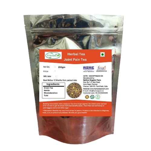 Insulas Joint Pain Herbal Tea | Immunity Booster | 100% Natural Ingredients | 200g Pouch