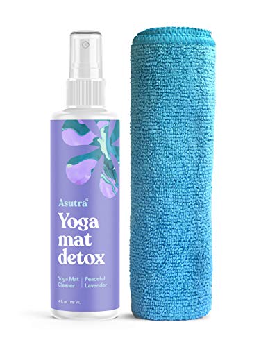 ASUTRA Yoga Mat Cleaner Spray (Peaceful Lavender), 4 fl oz