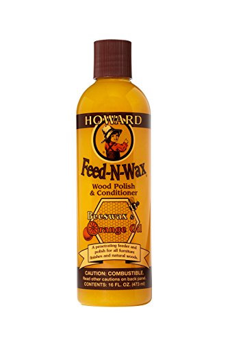 Howard Feed-N-Wax Wood Polish and Conditioner, 16-Ounce