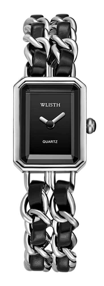 BESTKANG Rectangle Women Watches Elegant Ladies Dress Watches with Unique Stainless Steel Band