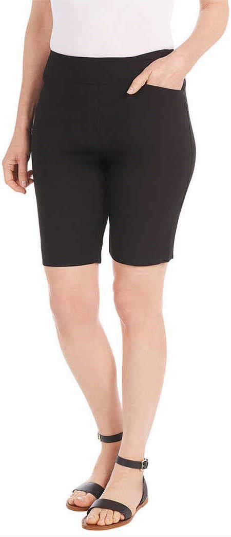 Hilary RadleyWomens Midweight Mid Rise Pull On Bermuda Short