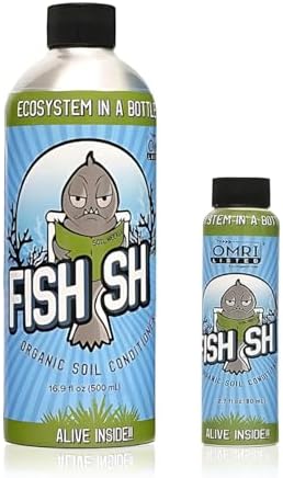 Fish Head Farms Organic Soil Conditioner for Yield and Flavor Enhancement. Improves Fertilizer Efficiency. Useful in Both Garden Soil and Hydroponics Applications - 500 Milliliter with 80 Milliliter