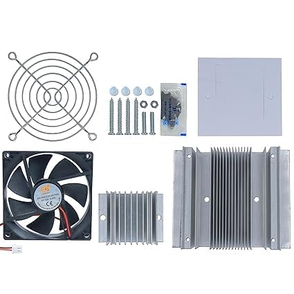 Electrobot Peltier Heatsink DIY Kit with 100mm Fan and Insulation, Thermal Paste Included