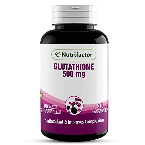 Glutathione 500mg Capsule For Adults - Dietary Supplement For Men & Women - Antioxidant & Improves Complexion - Fair, Radiant & Glowing Skin Naturally