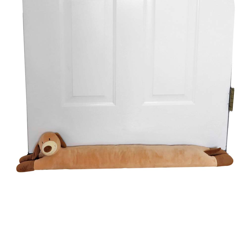 Evelots Dog Under Door Draft Stopper for Bottom of Doors or Windows - 2 Pack - Cold Air, Odor, Noise Blocker -Energy Saving Gap Guard -Full 38 Inch Long-Weighted