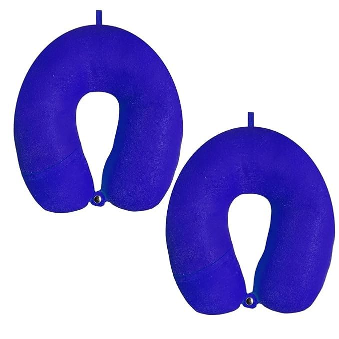 Avolusion Ergonomic Neck Pillow -Round Travel Cushions for Car & Airplane, Cervical Support for Improved Sleep, Neck Rest Accessories for Travel Comfort