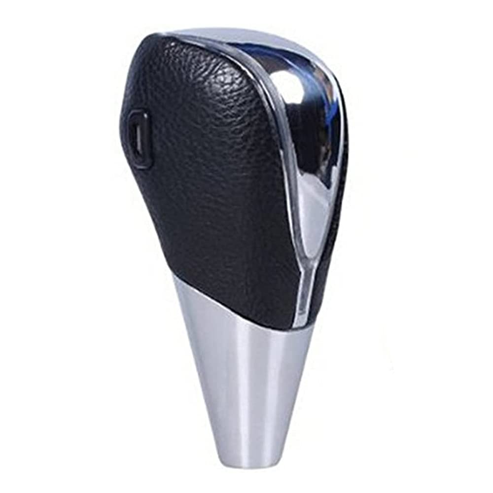 TESWNEBlack Leather LED Touch Activated Shift Knob for car -RGB