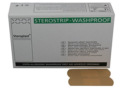 SterostripHypo-allergenic Washproof Plasters, 7.5 x 2.5 cm, Pack of 100