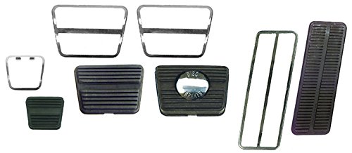 Auto Metal Direct W-882 - CHQ Rubber Manual Pedal Pad and Trim Set