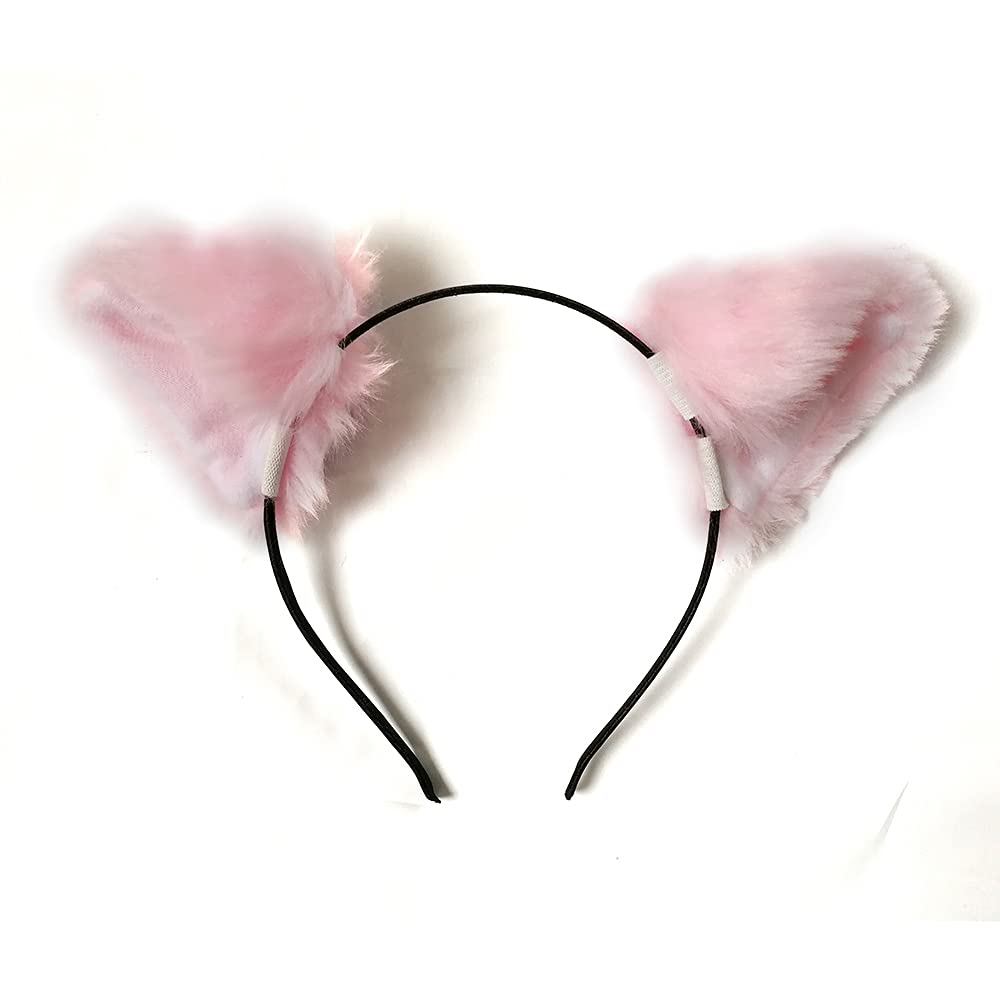 Sheicon Neko Cat Ears Headband Kitty Ear Hair Clip Headwear For Cosplay Costume Halloween Party Fancy Dress