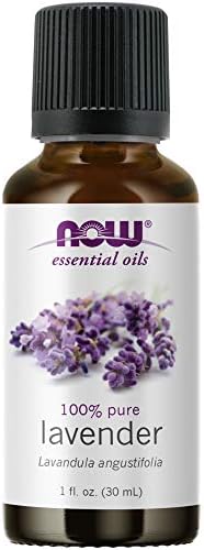 NOW Essential Oils, Lavender Oil, Soothing Aromatherapy Scent, Steam Distilled, 100% Pure, Vegan, Child Resistant Cap, 1-Ounce