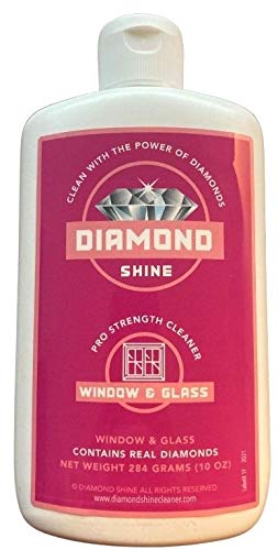 Professional Window and Glass Hard Water Spot Polish Diamond Shine 10 Ounces Car Windows Shower Door Water Cleaner