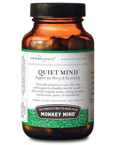 Herbalogic - Quiet Mind Herb Capsules - Non-Sedating, Promotes a