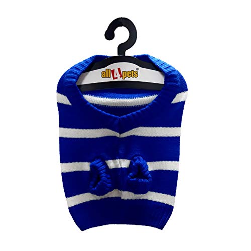 All4pets Winter Sweater for Dogs(Color May Vary) (14 Inch, Blue)