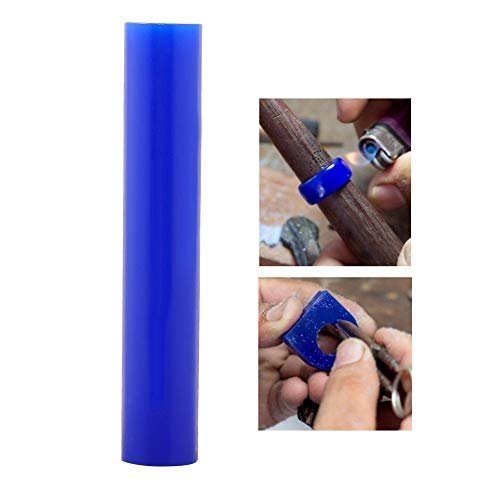 Carving Wax Ring Tube for Making Hard Rings Mold, Jewellery Making Carved Sculpture Tube Injection Tool, Carve Wax Casting for DIY Craft Ring Making, Polishing Engraving Accessories(blueT150)