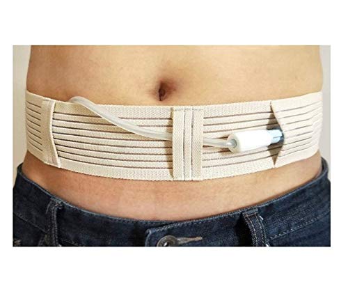 Catheter Fixation Device Abdpminal Dialysis Belt Patient Drainage Tube Belt Medical Professional Nursing for Patients (L: fit Waist 38-46 inch)