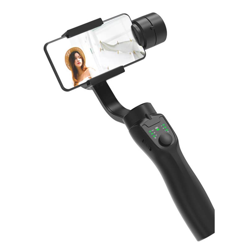 ExxeloGimbal Stabilizer for Smartphone Android Cell Phone 3-Axis Handheld Gimble Stick w/Grip Tripod Ideal for Vlogging YouTube Vlog Instagram Live Video Kit