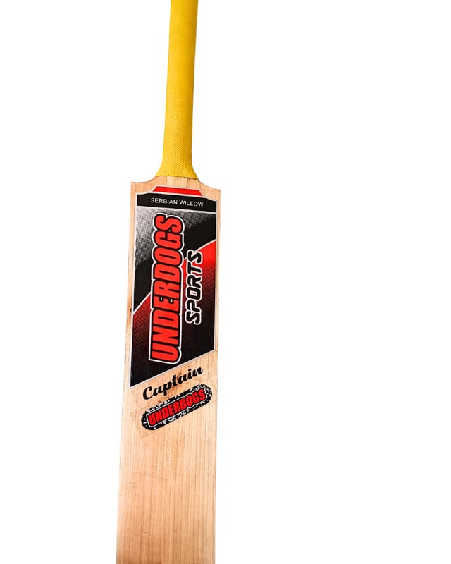 UNDERDOGS Bigger Meaner Better Wooden Captain Bat (Wood Brown) (Full Size)