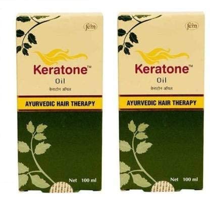 Keratone Oil Ayurvedic Hair Therapy Oil for Scalp Nourishment and Hair Revitilization - pack of 2