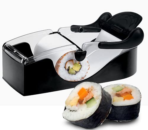 BeFunky Perfect Sushi Roll Machine, Sushi Making Kit, Sushi Maker Roller Equipment, DIY Kitchen Gadget Kitchen Accessories for Beginners (Black, Polypropylene)