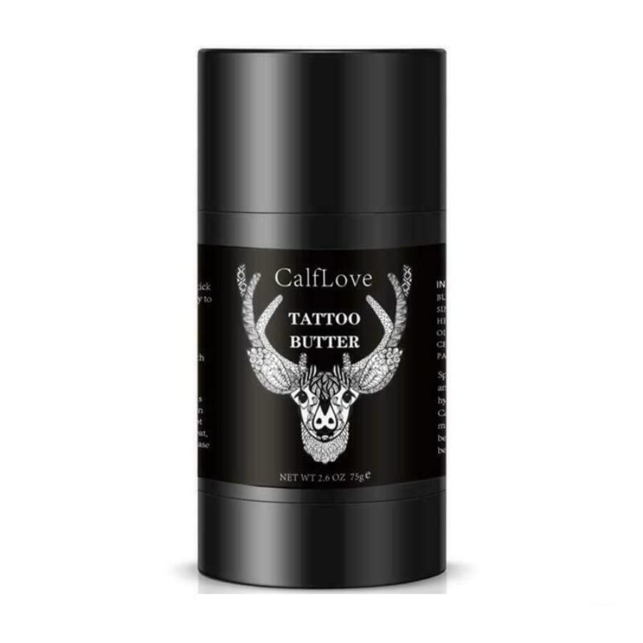 KANZA - Tattoo Butter 75g Tattoo Balm,Natural Tattoo Balm Aftercare Moisturizer|Tattoo Healing Ointment,Tattoo Lotion Color Enhancement & Brightener,Tattoo Cream Care Butter Refresh Old Tattoos|Unisex