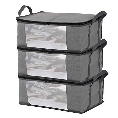 SodyneeBins Bags Sweater, Clothes Containers, Closet Organizers and Storage, Light Gray