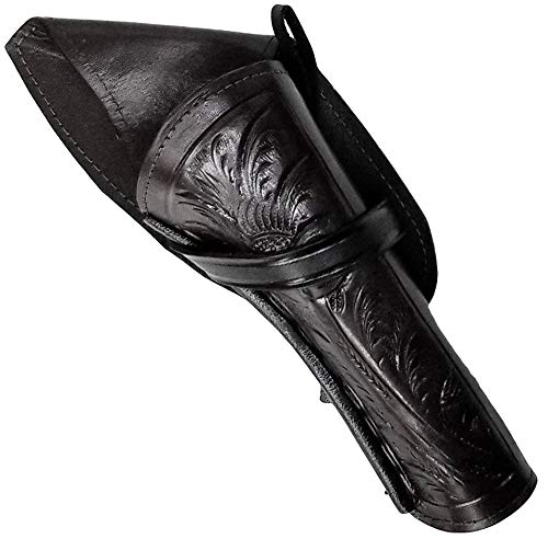 Modestone Right Handed Cross Draw Holster for Gun Belt Leather Western Black