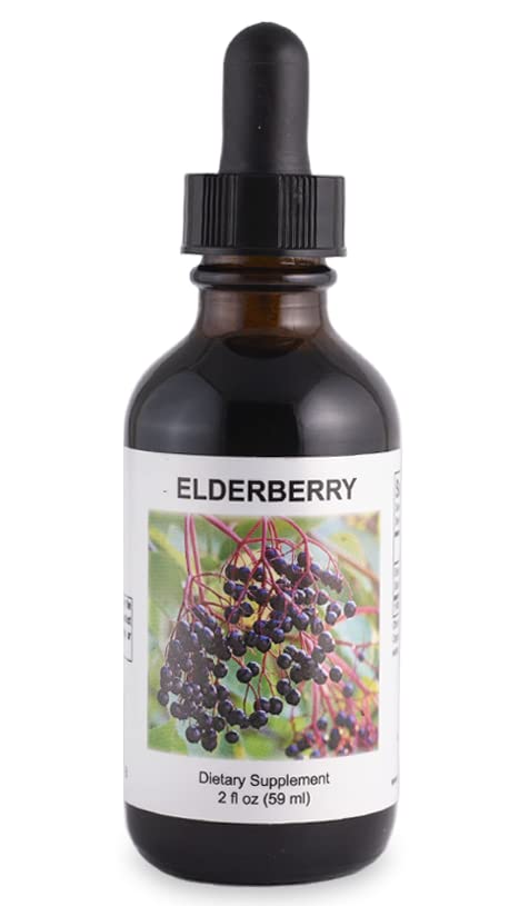 Supreme Nutrition Elderberry Tincture, 2 fl. oz | 1.2 ml per Serving | 49 Servings